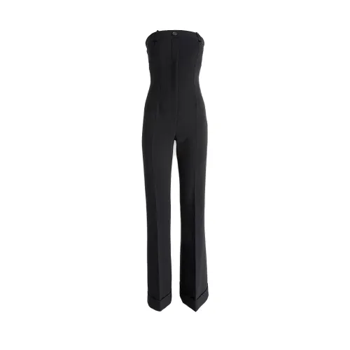 Moschino , Black Trousers with Style ,Black female, Sizes: