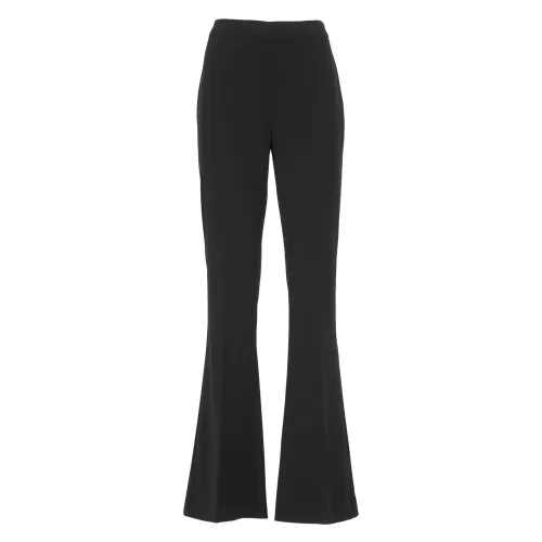 Moschino , Black Wide Trousers for Women ,Black female, Sizes: