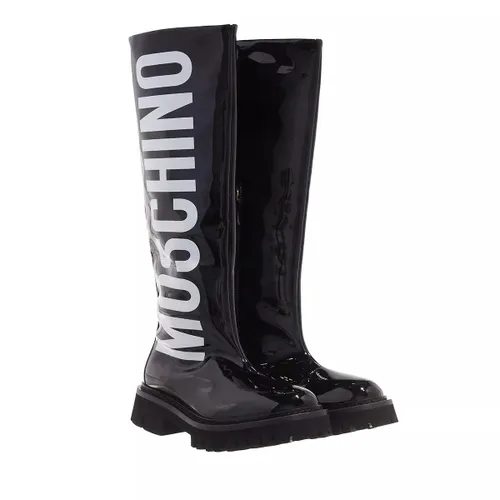 Moschino Boots & Ankle Boots - Stivaled Brick Patent - black - Boots & Ankle Boots for ladies
