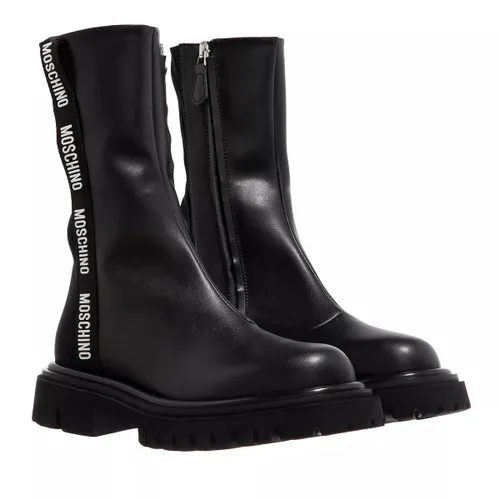 Moschino Boots & Ankle Boots - St.Ttod.Brick+Gua45 Pu+Maglia - black - Boots & Ankle Boots for ladies