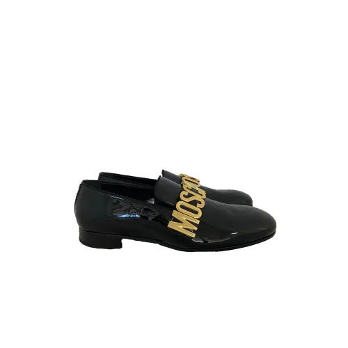 Moschino , Classic Black Loafers ,Black male, Sizes: