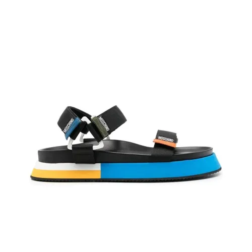 Moschino , Colorblock Flat Sandals ,Multicolor male, Sizes: