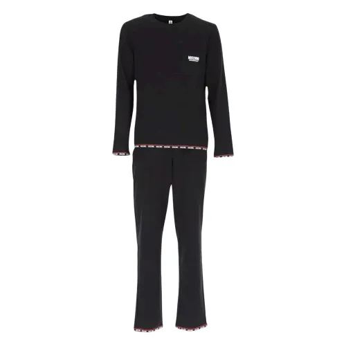 Moschino , Comfortable Sleepwear Set ,Black male, Sizes: