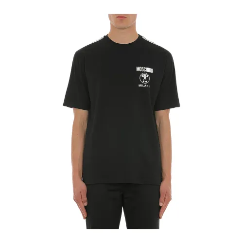 Moschino , Cotton Jersey T-Shirt ,Black male, Sizes:
