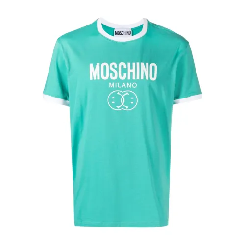 Moschino , Designer T-shirts and Polos ,Green male, Sizes: