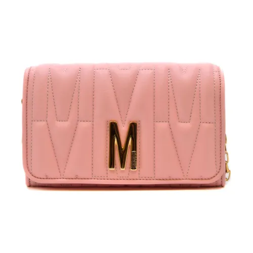 Moschino , Envelope Clutch Bag ,Pink female, Sizes: ONE SIZE