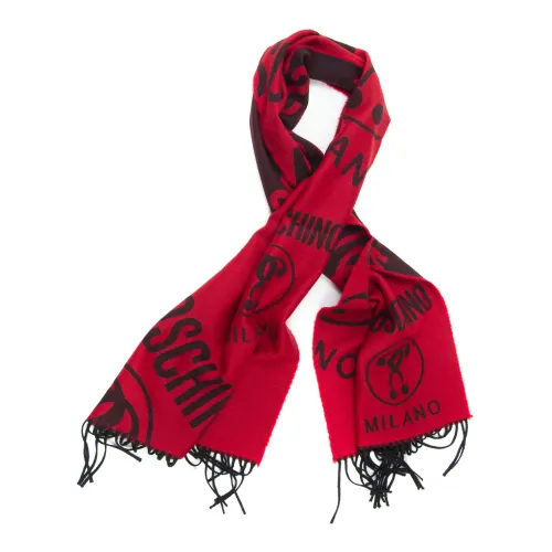 Moschino , Fantastic Scarf ,Red male, Sizes: ONE