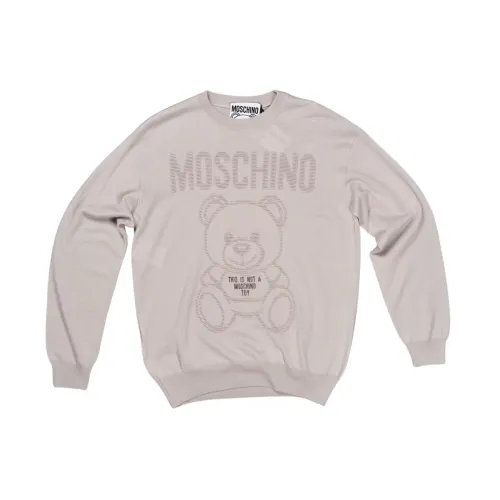 Moschino , Grey Sweaters for Men ,Gray male, Sizes: