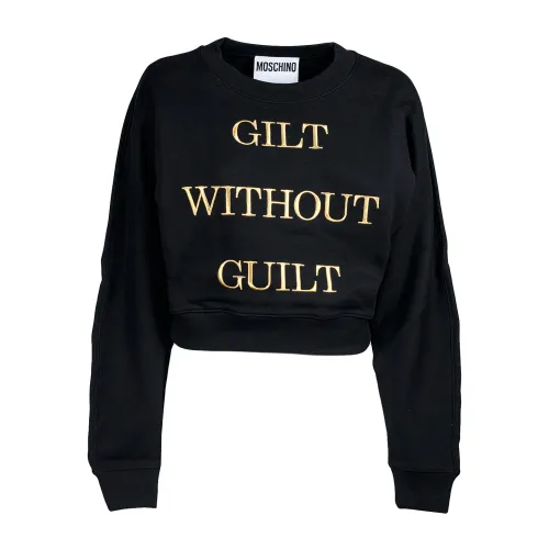 Moschino , Guilt Without Guilty Sweatshirt ,Black female, Sizes: