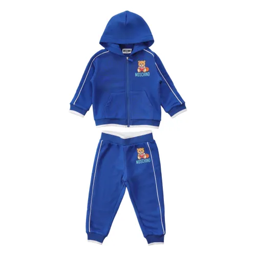 Moschino , Kids Sports Outfit ,Blue male, Sizes: 2 Y
