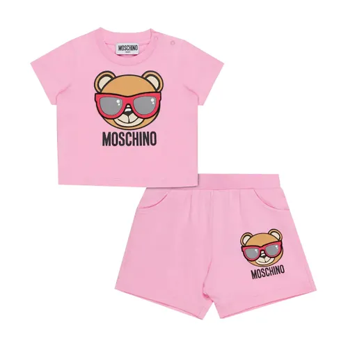 Moschino , Kids Sports Outfit Regular Fit Pink ,Pink male, Sizes: 2 Y