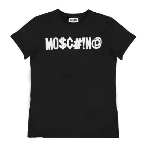 Moschino , Kids T-Shirt ,Black female, Sizes: