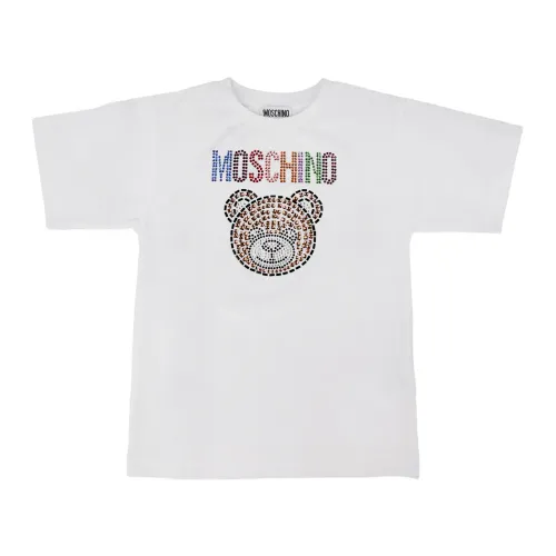 Moschino , Kids T-Shirt ,White female, Sizes:
