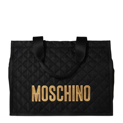 MOSCHINO Large Nylon Tote Bag - Black