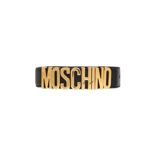 Moschino , Leather belt ,Black male, Sizes: