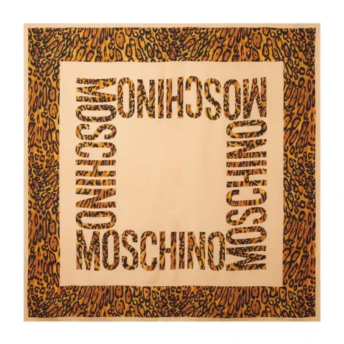 Moschino , Leopard Print Silk Pochette ,Multicolor female, Sizes: ONE