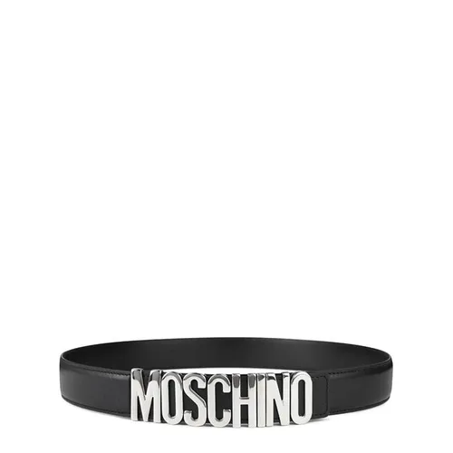 MOSCHINO Lettering Logo Belt - Black