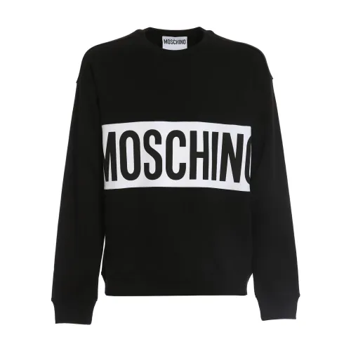 Moschino , Logo Band Sweatshirt ,Black male, Sizes: