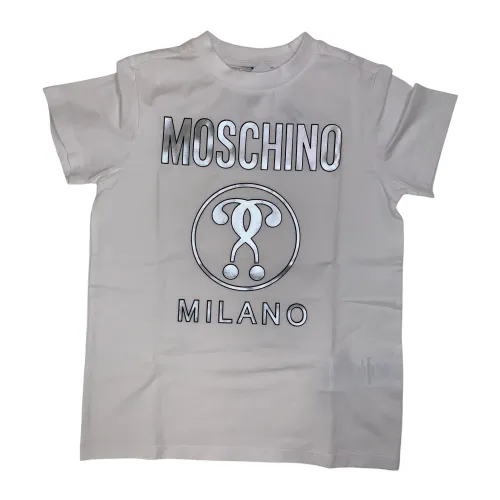 Moschino , Logo Boy T-Shirt ,White female, Sizes:
