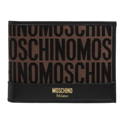 Moschino , Logo Multicolour Wallet ,Brown male, Sizes: ONE SIZE