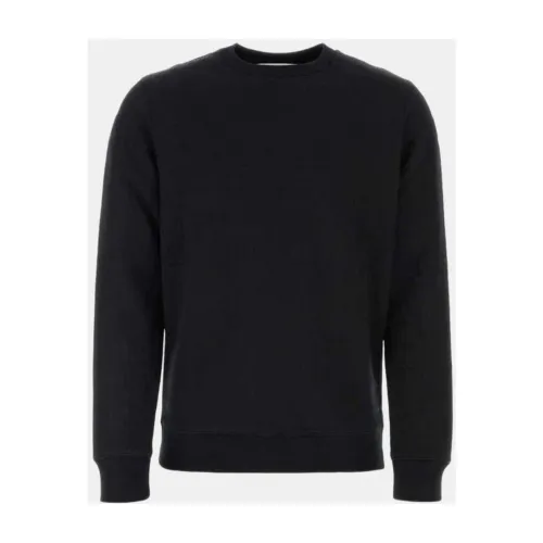 Moschino , Logo Sweatshirt, Black, Cotton Blend, Long Sleeve, Loose Hood ,Black male, Sizes: