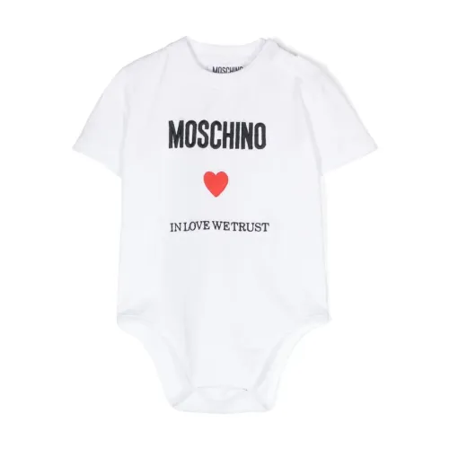 Moschino , Logo Tracksuit with Heart Motif ,White male, Sizes: