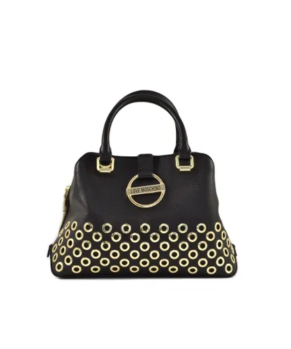 Moschino Love WoMens Handbag with Zip Fastening in Black Pu - One Size