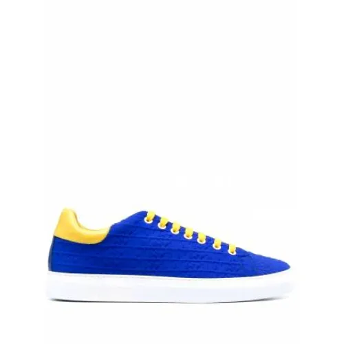 Moschino , Low Top Logo Print Sneakers ,Blue male, Sizes: