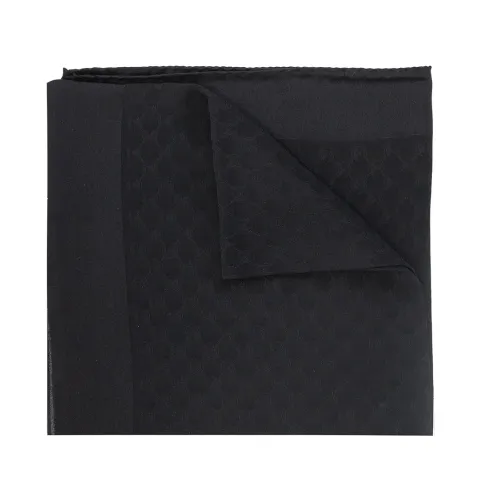 Moschino , Luxury Silk Logo Scarf ,Black female, Sizes: ONE