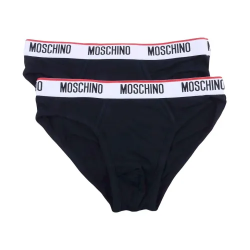 Moschino , Men's Black Slip Underwear Pack ,Black male, Sizes: