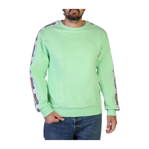 Moschino , Mens Cotton Sweatshirt ,Green male, Sizes:
