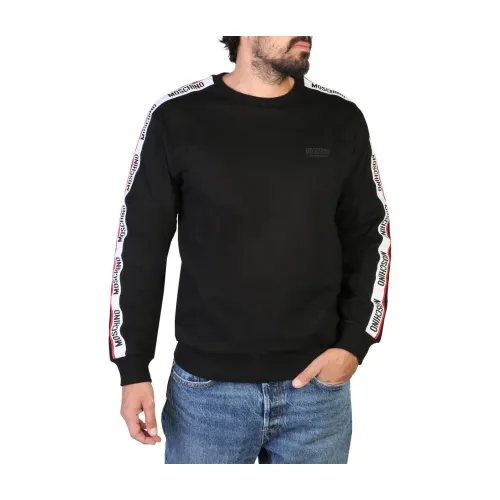 Moschino , Mens Solid Colour Sweatshirt ,Black male, Sizes: