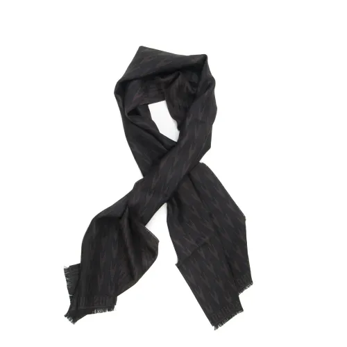 Moschino , Men`s Wool Scarf, Stylish and Warm ,Brown male, Sizes: ONE