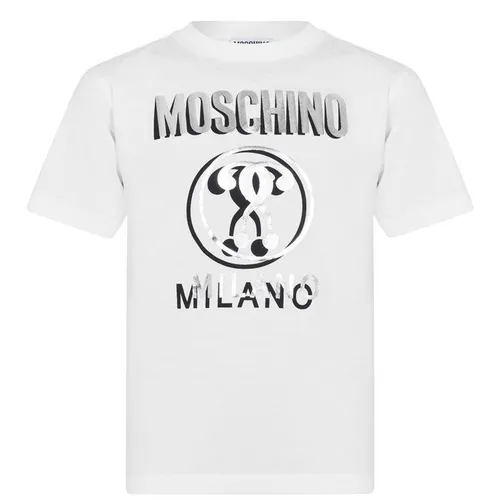 MOSCHINO Milano Logo T-Shirt Junior - White