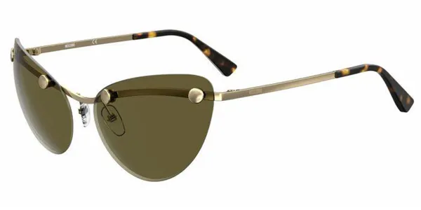 Moschino MOS082/S 000/QT Women's Sunglasses Gold Size 63