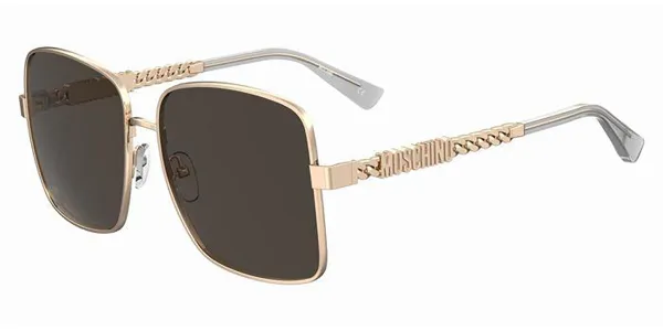Moschino MOS144/G/S Asian Fit 000/IR Women's Sunglasses Gold Size 59