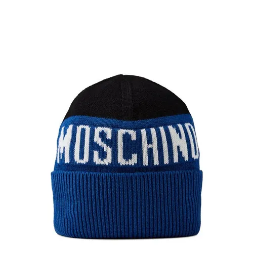 MOSCHINO Moschino Logo Beanie Jn34 - Blue
