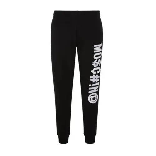 Moschino , Moschino Logo Jogging Pants ,Black male, Sizes: