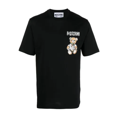 Moschino , Moschino T-shirts and Polos Black ,Black male, Sizes: