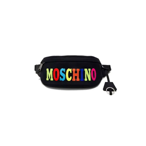Moschino , Multicolor Logo Waist Bag - One Size ,Black unisex, Sizes: ONE SIZE