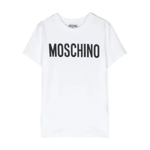 Moschino , Optical White T-Shirt ,White unisex, Sizes: