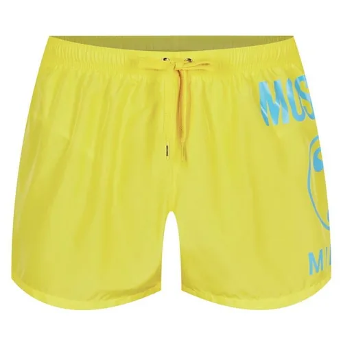 MOSCHINO Question Mark Swim Shorts - Yellow