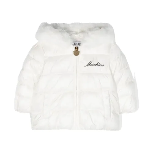 Moschino , Quilted Baby Down Jacket ,White female, Sizes: