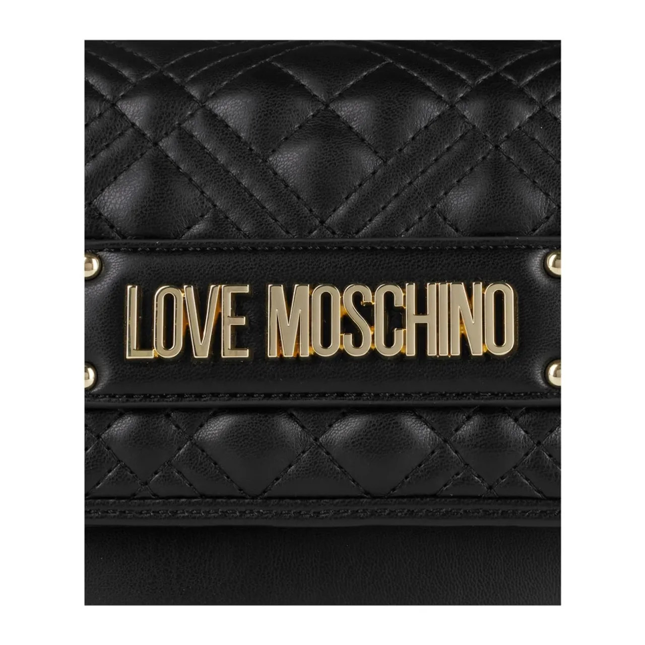 Moschino , Quilted Crossbody Bag ,Black female, Sizes: ONE SIZE