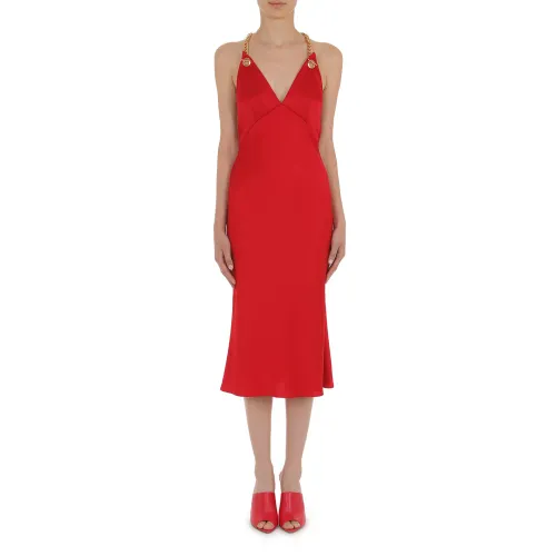 Moschino , Red Dresses for Women ,Red female, Sizes:
