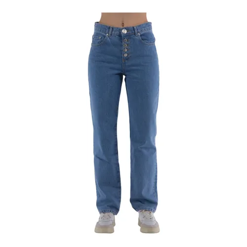 Moschino , Relaxed Fit Denim Jeans ,Blue female, Sizes: