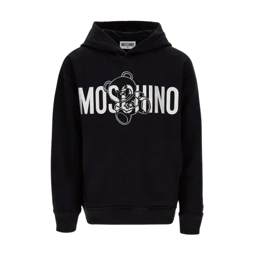 Moschino , Rocky Kid Sweatshirt, Stylish Training Shirt ,Black male, Sizes: