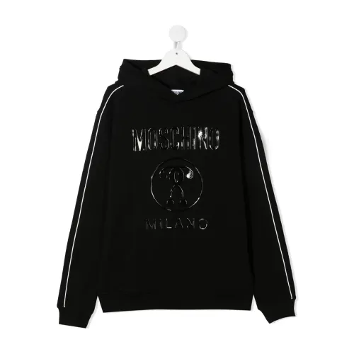 Moschino , Rocky Logo Oversized Training Shirt ,Black female, Sizes: