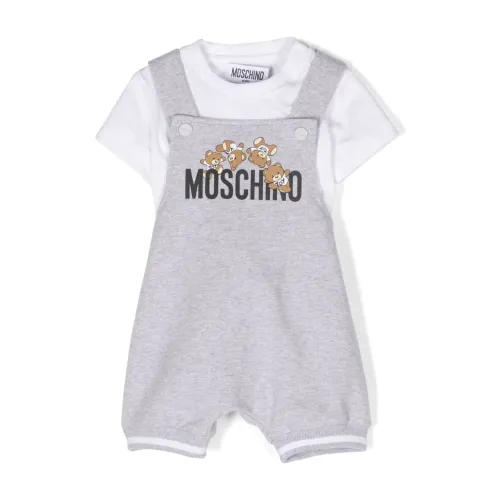 Moschino , Rompers - Blouse and Salopette ,Gray unisex, Sizes: