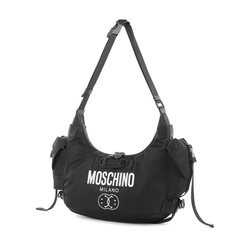 Moschino , Sleek Black Shoulder Bag for Women ,Black female, Sizes: ONE SIZE